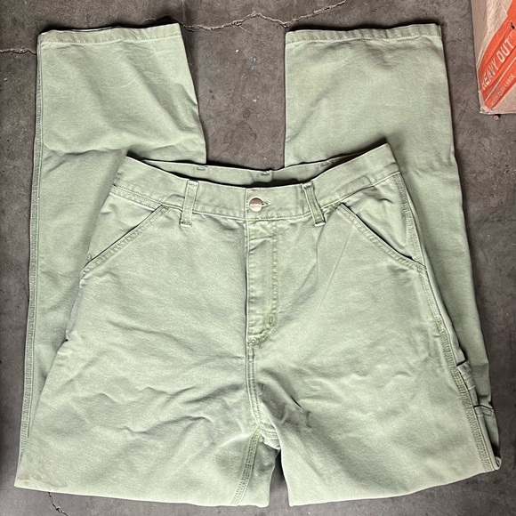 Carhartt Men's Sage Green Single Knee Cargo Pants